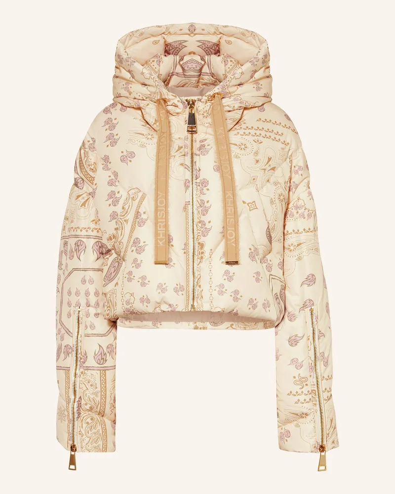 KHRISJOY Cropped-Daunenjacke BANDANA Creme