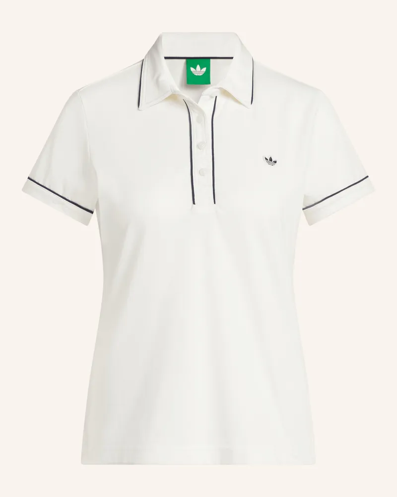 adidas Jersey-Poloshirt Originals Solid weiss Creme