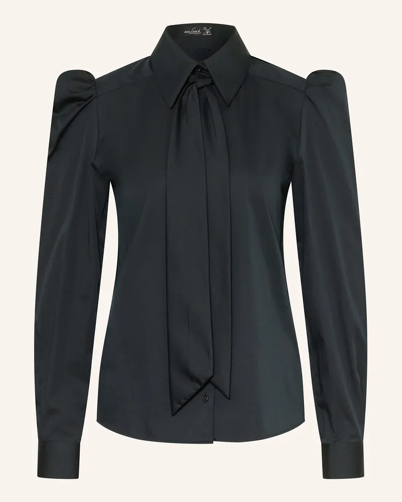 van Laack Hemdbluse VL-LIVIA-XX mit abnehmbarer Schluppe Schwarz