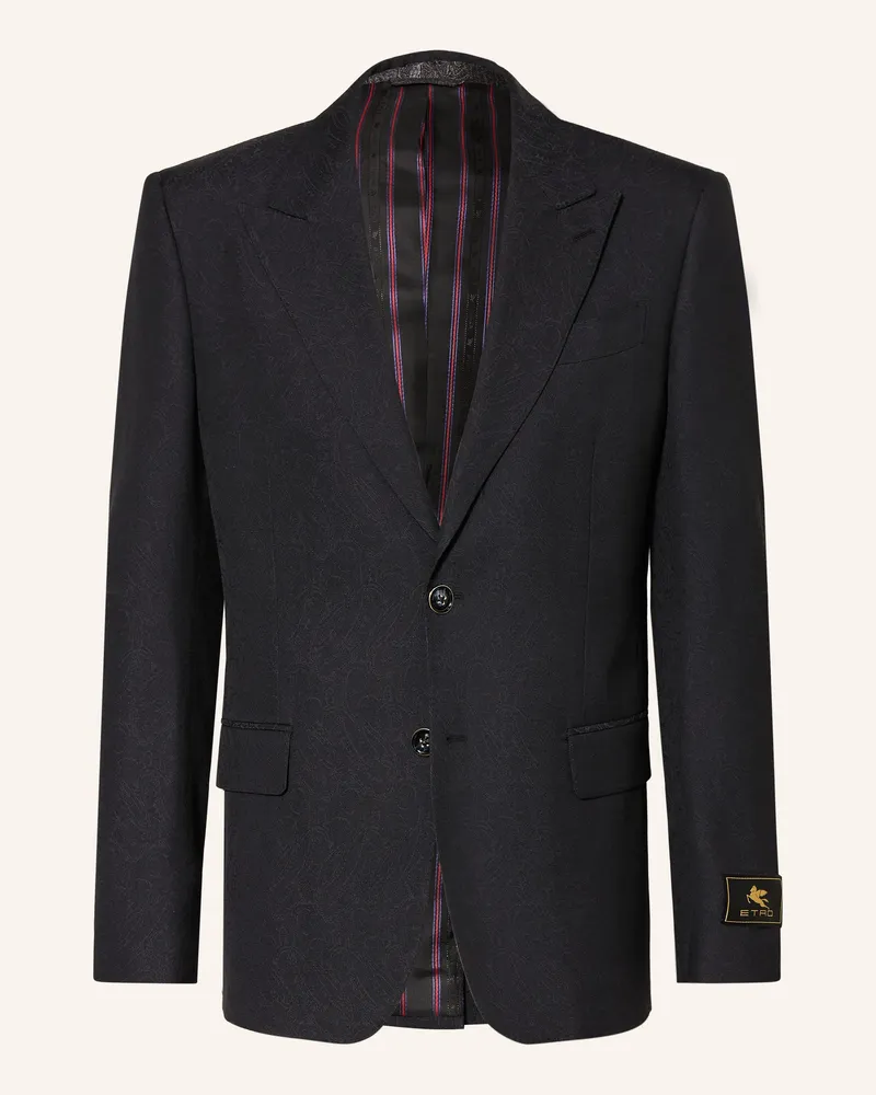Etro Anzugsakko Slim Fit Aus Jacquard schwarz N0000