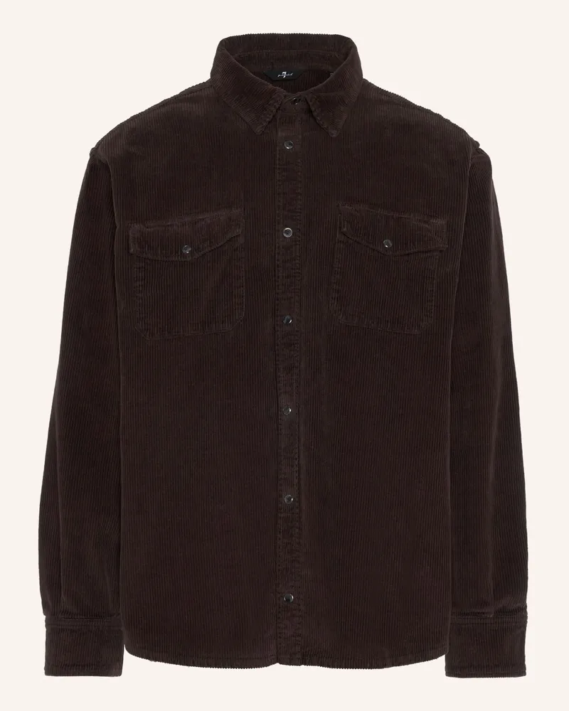 7 for all mankind Overshirt CORDUROY Braun