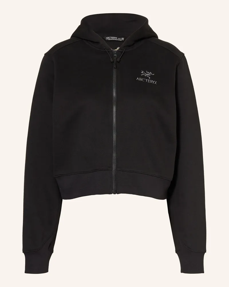 Arc'teryx ARC'TERYX Sweatjacke EMBLEM CROP Schwarz