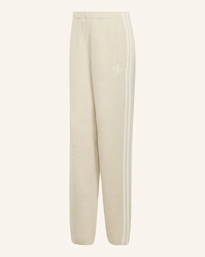 adidas Strickhose braun Creme