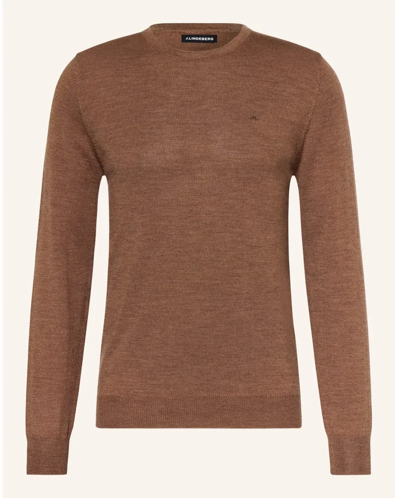 J.Lindeberg Pullover aus Merinowolle Braun