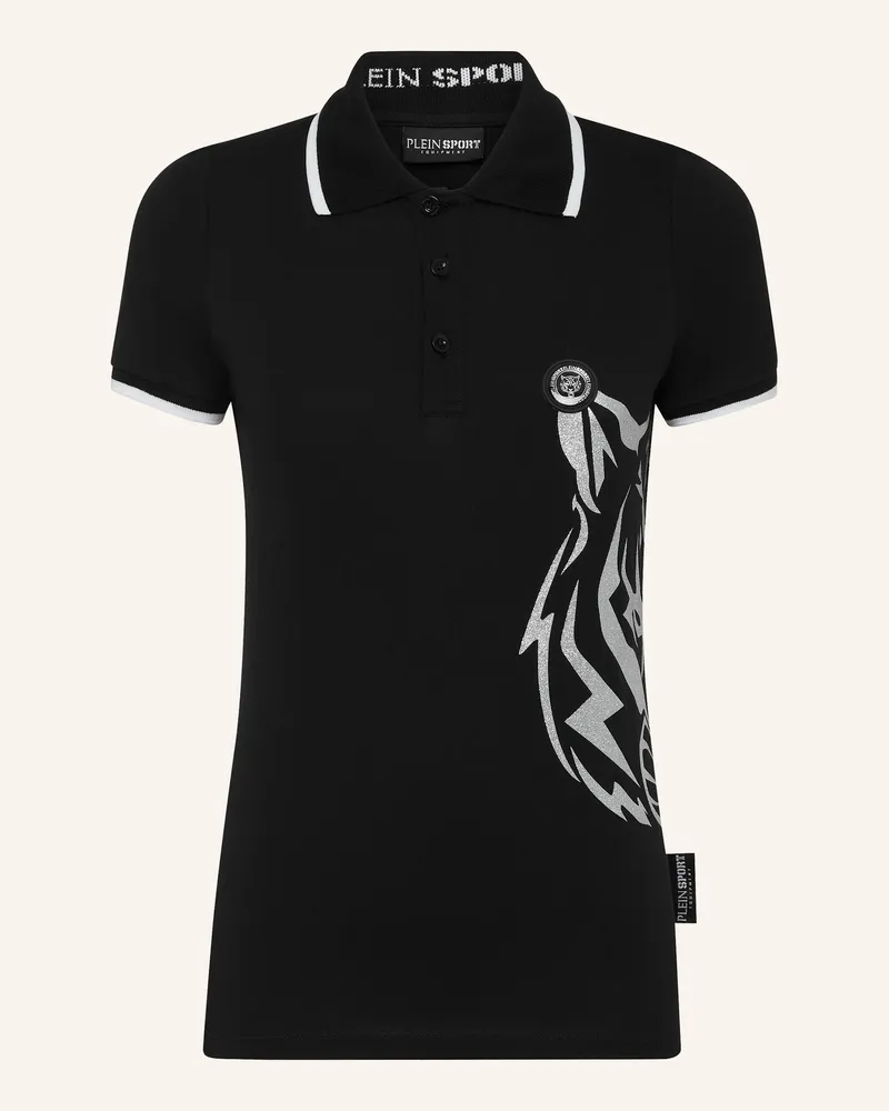 Philipp Plein Poloshirt Ss GLITTER Schwarz