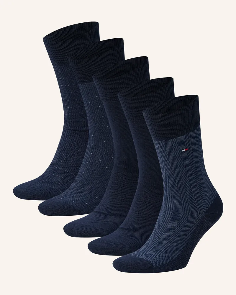 Tommy Hilfiger 5er-Pack Socken mit Geschenkbox Dunkelblau
