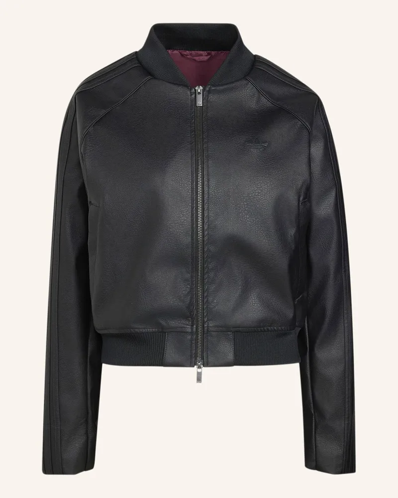 adidas Sst Originals Jacke Kunstleder schwarz Schwarz