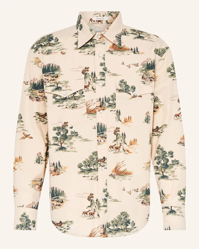 Gant Hemd Regular Fit Nude