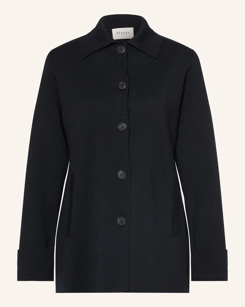Maerz Strickjacke blau Dunkelblau