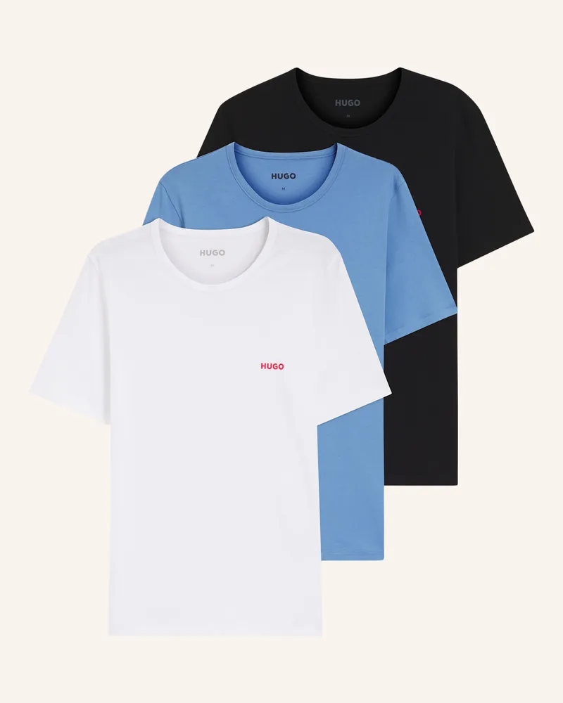 HUGO BOSS Unterw�Sche Top T-Shirt Rn Triplet P Regular Fit rot Weiss