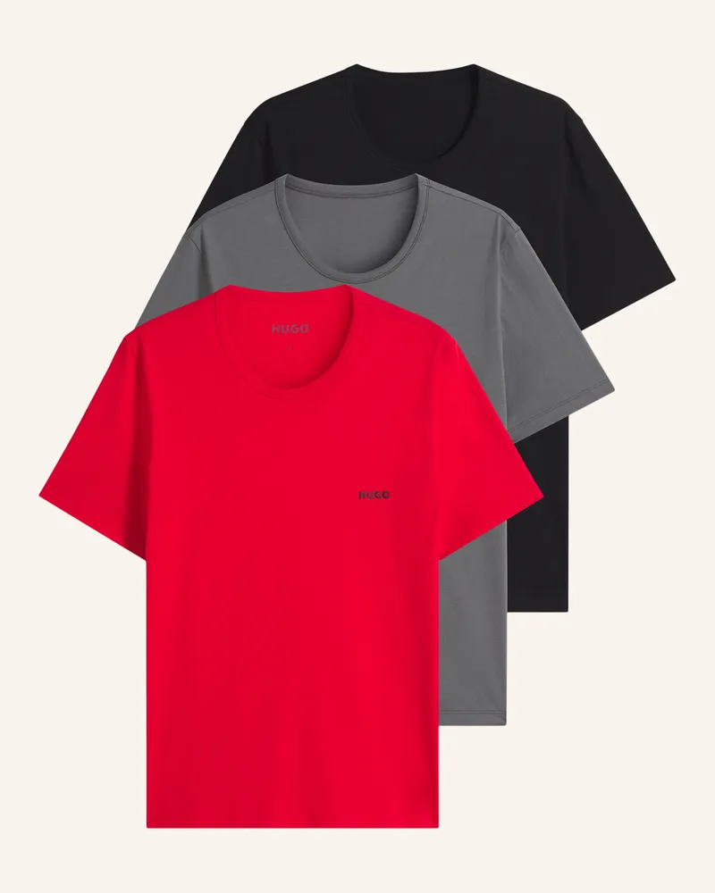 HUGO BOSS Unterw�Sche Top T-Shirt Rn Triplet P Regular Fit rot Weiss