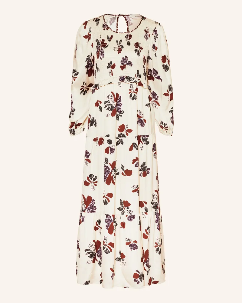 ba&sh Kleid DAYA mit Rüschen Ecru