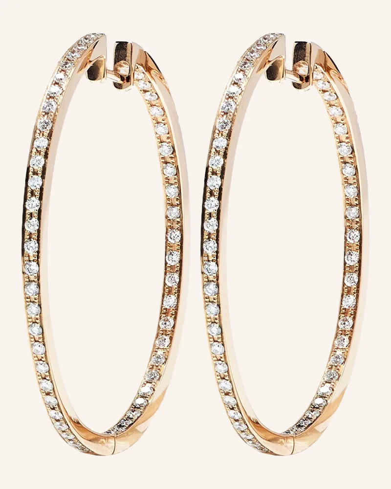 CADA Creolen LARGE HOOPS Roségold