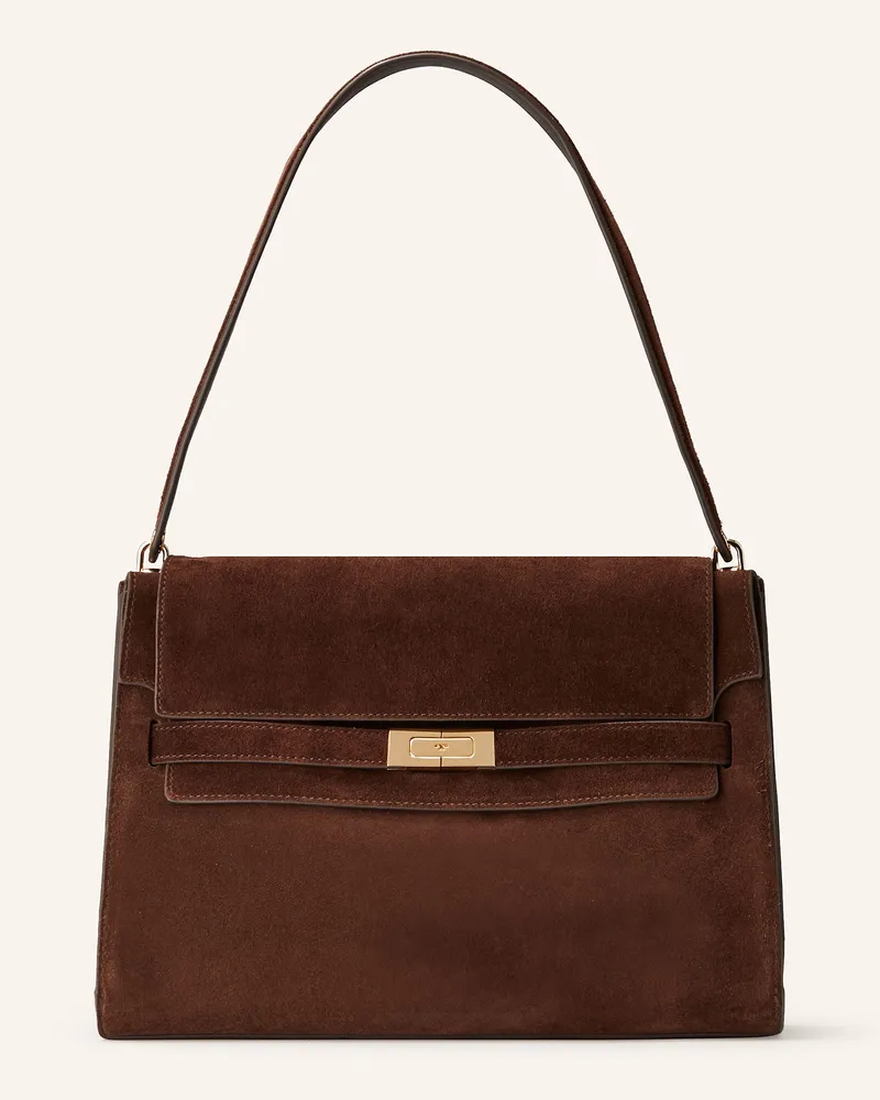 Tory Burch Schultertasche LEE RADZIWILL LARGE Dunkelbraun