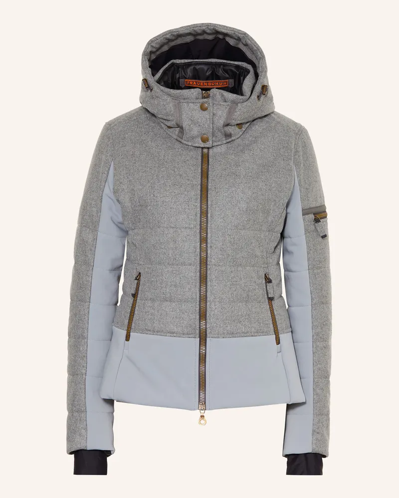 Frauenschuh Skijacke Rosaliemulti Im Materialmix grau Grau