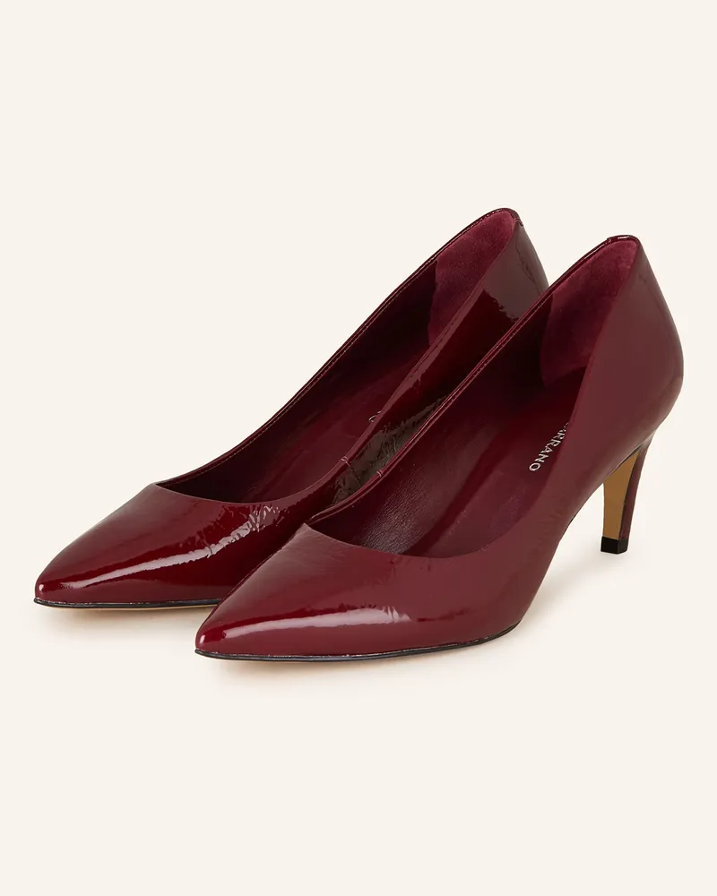 CARRANO Lack-Pumps Dunkelrot