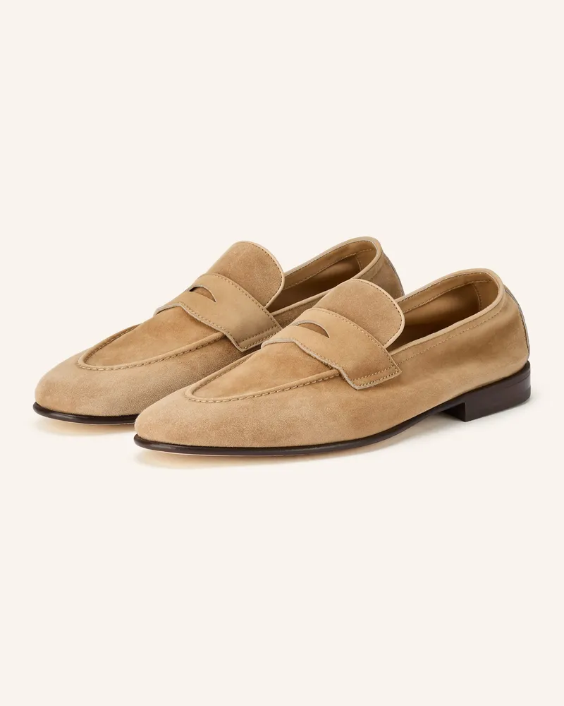 Brunello Cucinelli Penny-Loafer Hellbraun