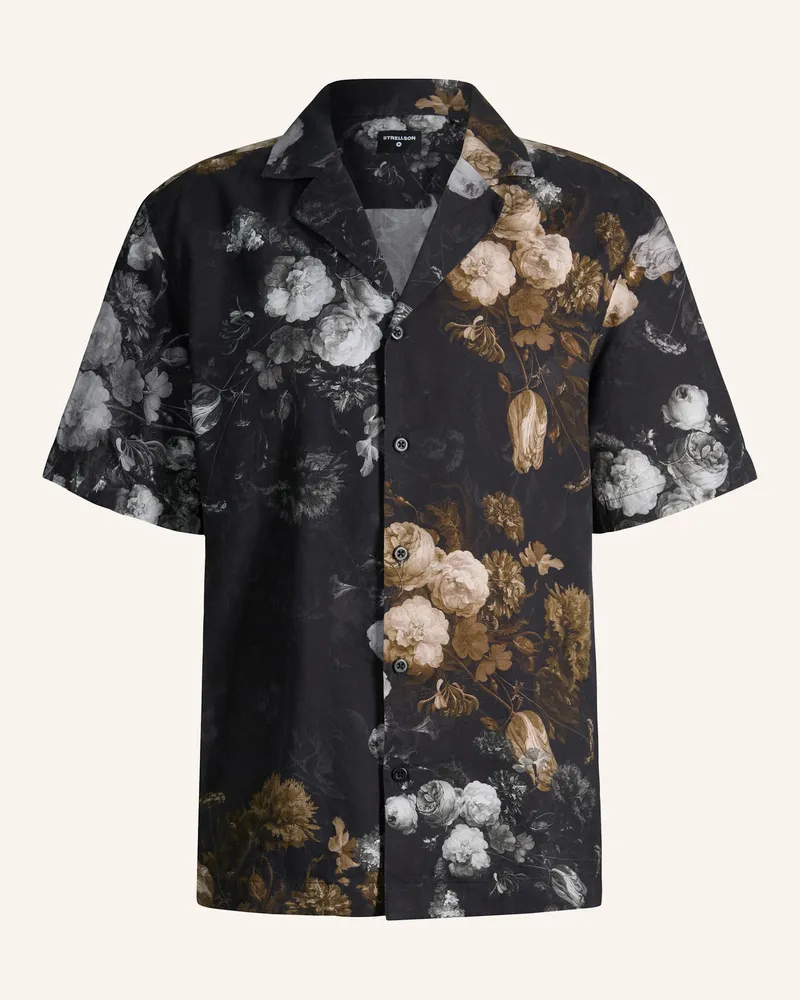 Strellson Resorthemd Clint Comfort Fit schwarz Schwarz