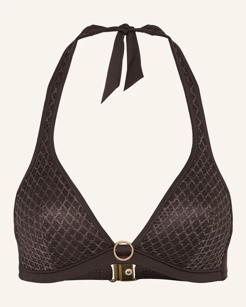 Marie Jo Neckholder-Bikini-Top TOMAR Dunkelbraun