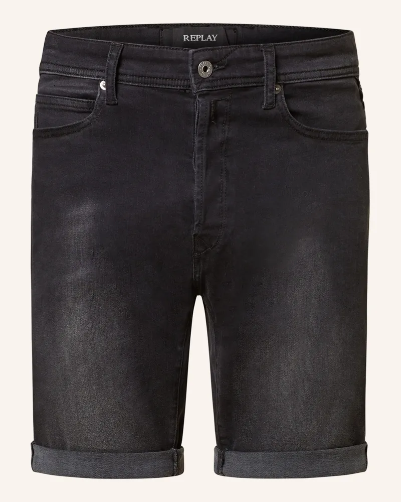 Replay Jeansshorts Dunkelgrau