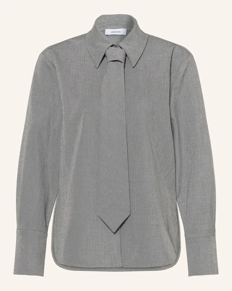 Reiss Hemdbluse Rosaria Mit Abnehmbarer Krawatte grau Grau