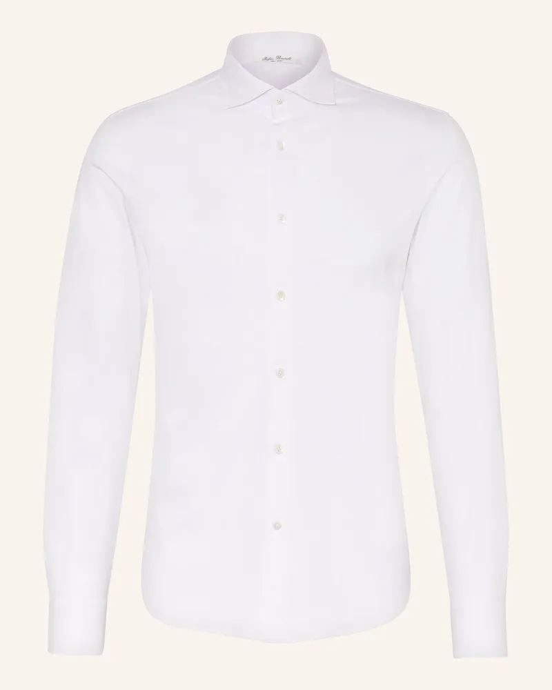 Stefan Brandt Jerseyhemd Otis Slim Fit weiss Weiss