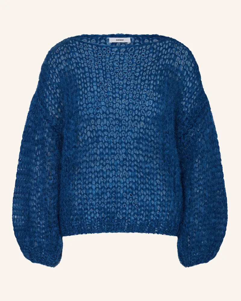 MAIAMI Mohair-Pullover Blau