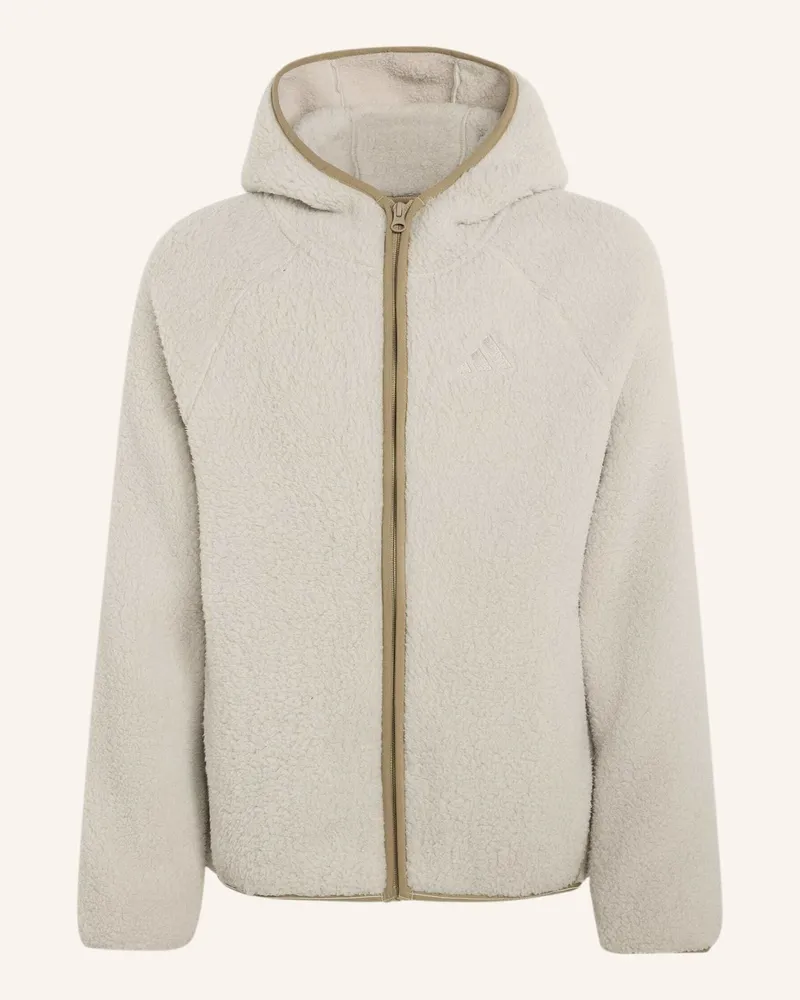 adidas Terrex Xploric Kids Fleecejacke, Kapuze, Durchgehender Reissverschluss beige Beige