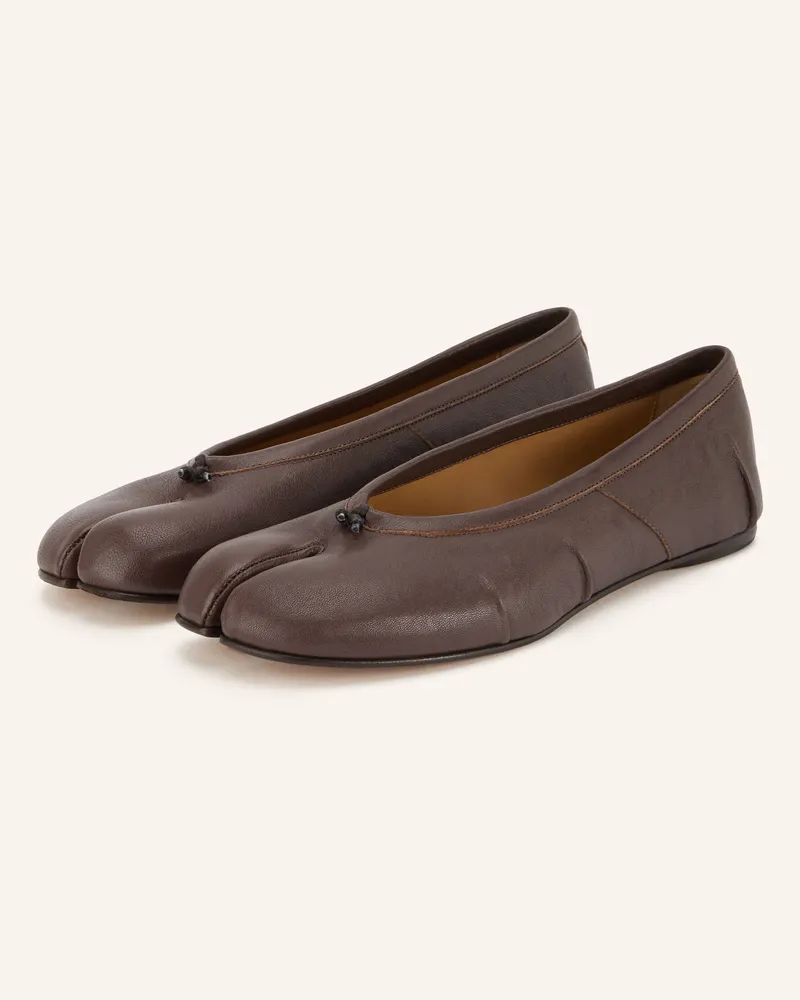 Maison Margiela Ballerinas Tabi braun Dunkelbraun