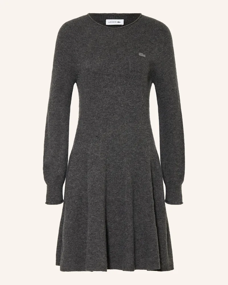 Lacoste Strickkleid Grau