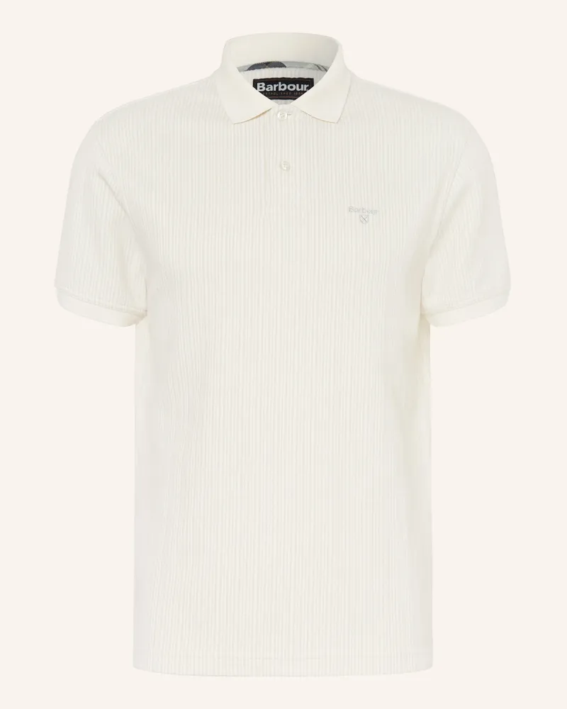 Barbour Jersey-Poloshirt Harworth Tailored Fit weiss Creme