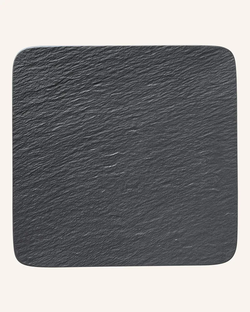 Villeroy & Boch Servierplatte Manufacture Rock schwarz Schwarz