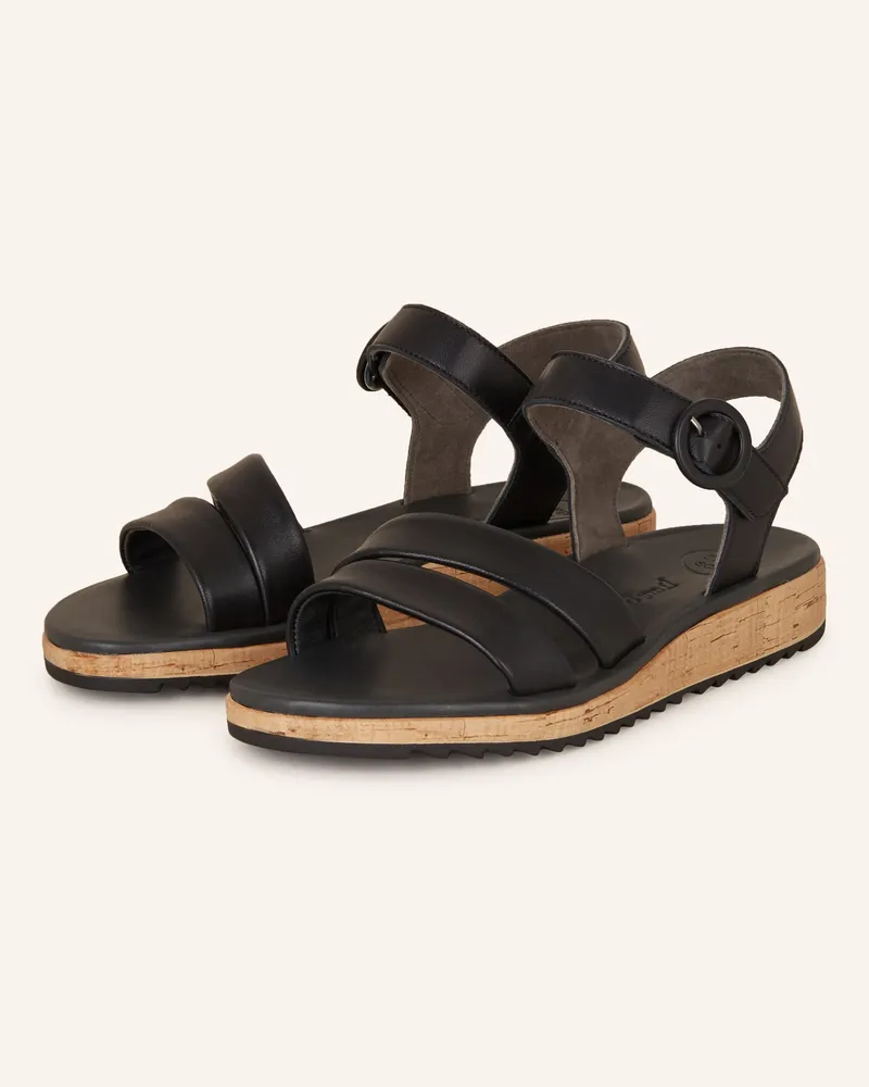 paul green Sandalen Schwarz