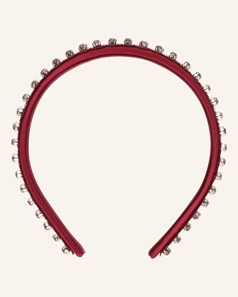 Etro Haarreif mit Schmucksteinen Dunkelrot