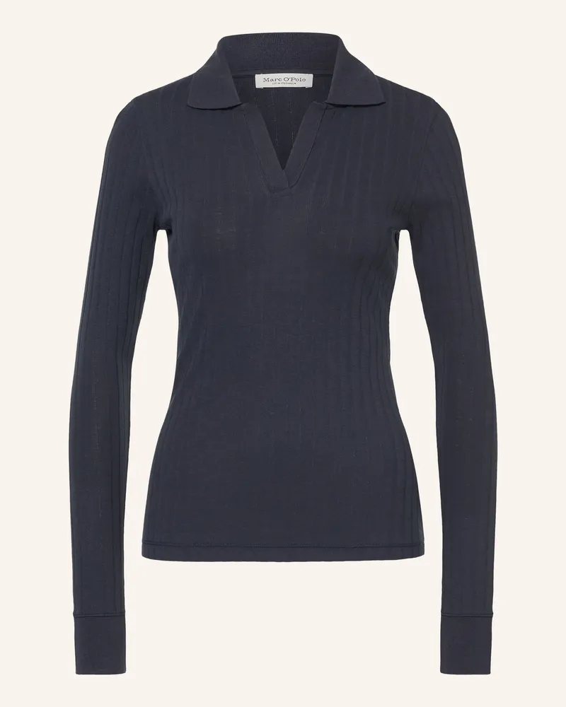Marc O'Polo Jersey-Poloshirt blau Dunkelblau