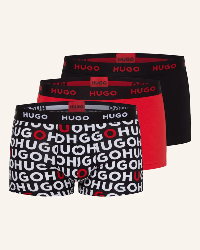 HUGO BOSS 3er-Pack Boxershorts Schwarz