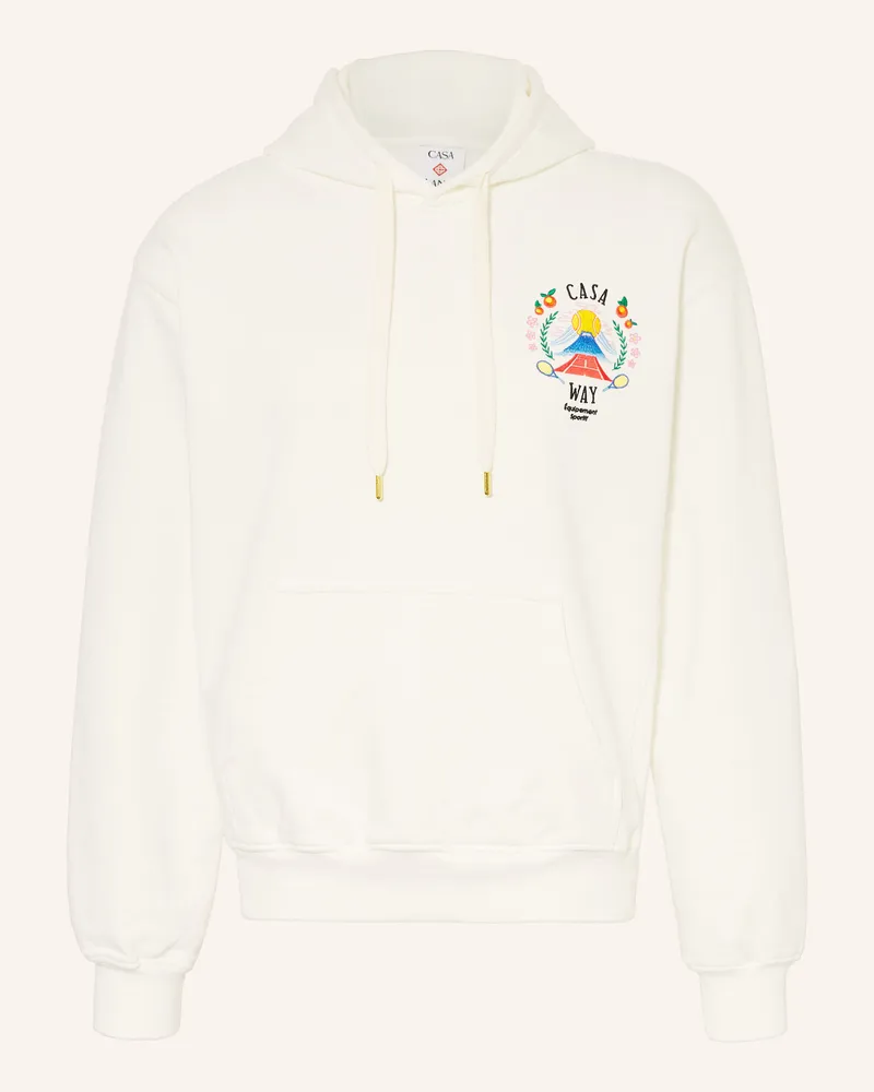 Casablanca Paris Hoodie weiss Creme