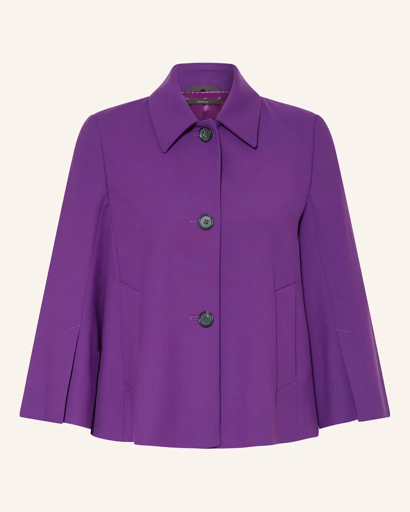 windsor. Kastenjacke aus Jersey mit 3/4-Arm Lila