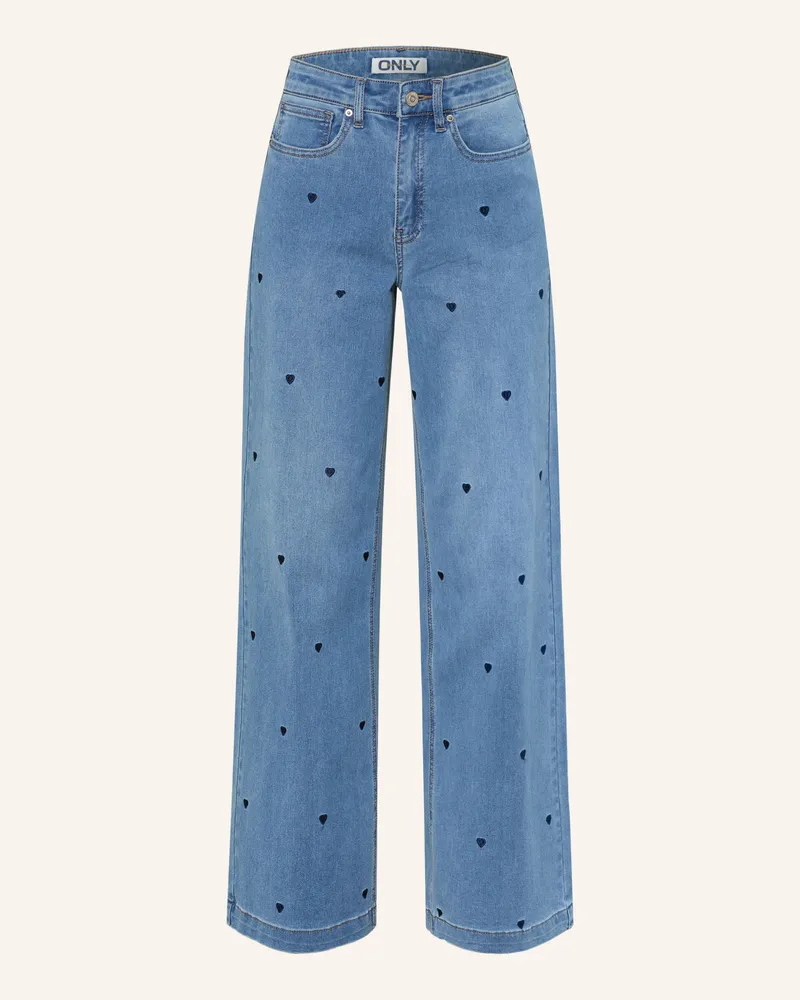 only Wide Leg Jeans blau Medium