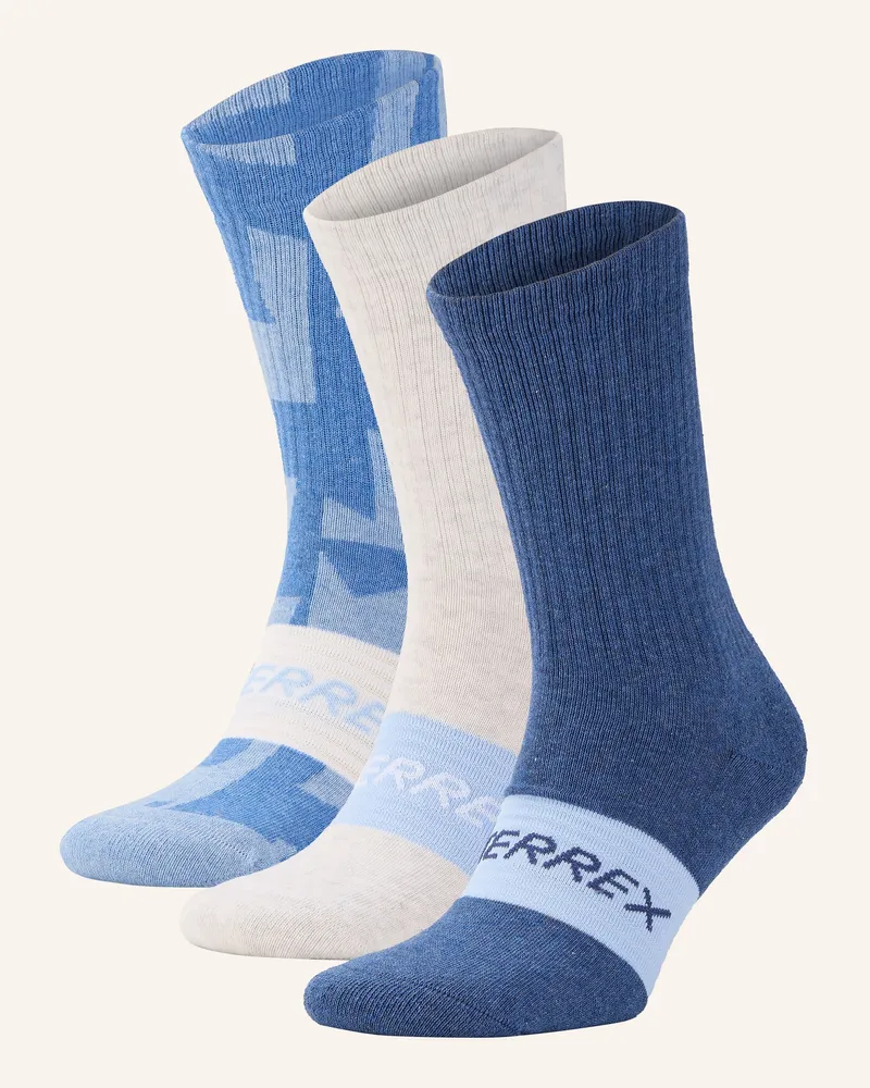 adidas 3er-Pack Trekking-Socken TERREX Blau