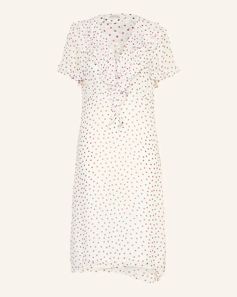 Dorothee Schumacher Kleid Dancing Dots Mit Volants rot Weiss