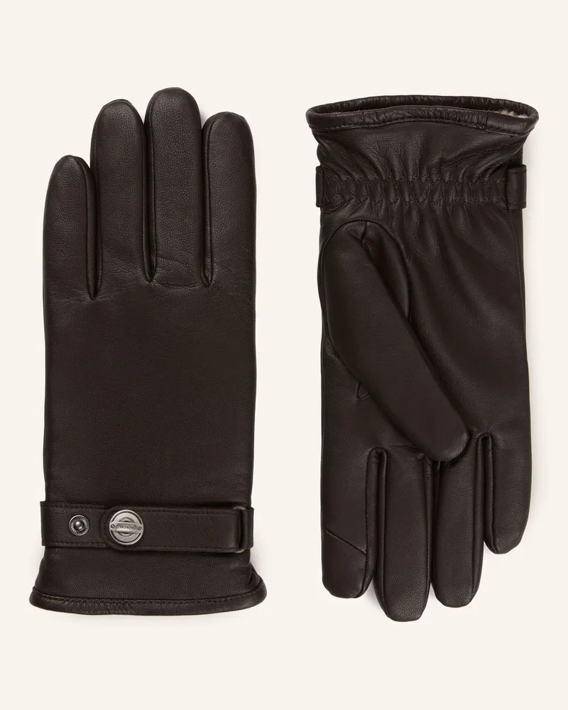 Roeckl Lederhandschuhe Arden braun Dunkelbraun
