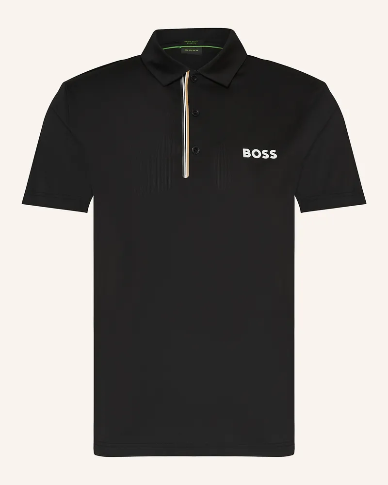 HUGO BOSS Funktions-Poloshirt PADDY Schwarz