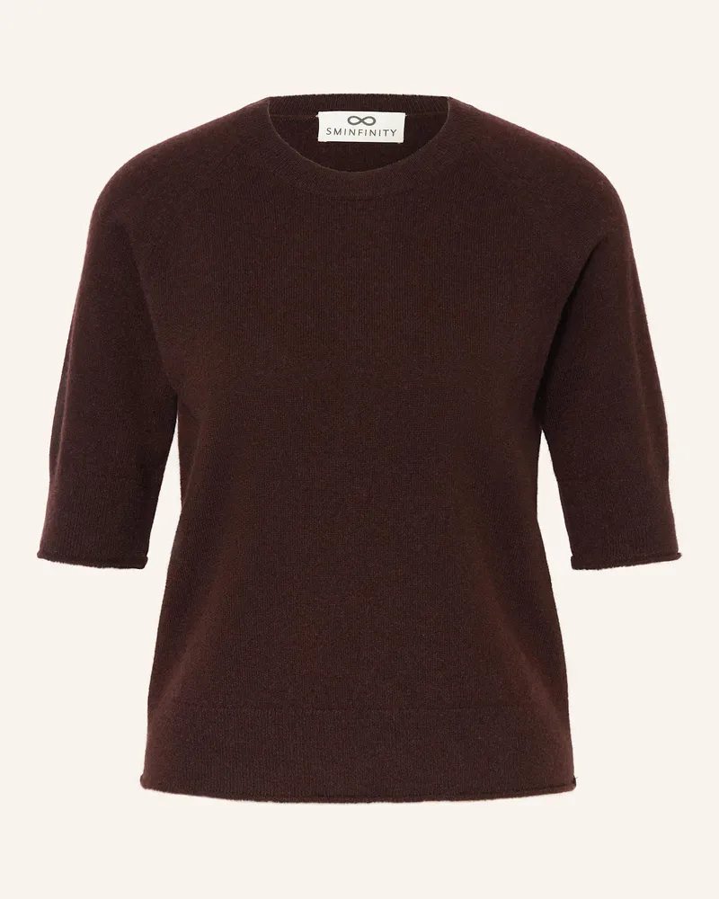 SMINFINITY Strickshirt aus Cashmere Dunkelbraun