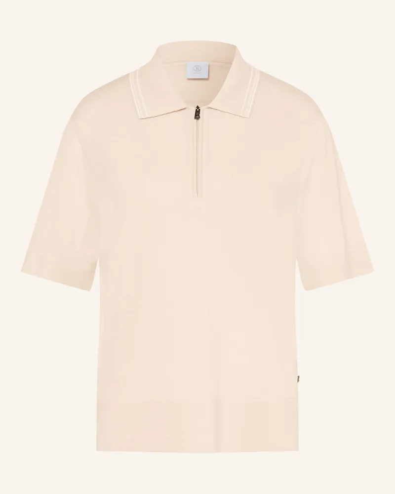 Bogner Strick-Poloshirt Maureen weiss Ecru