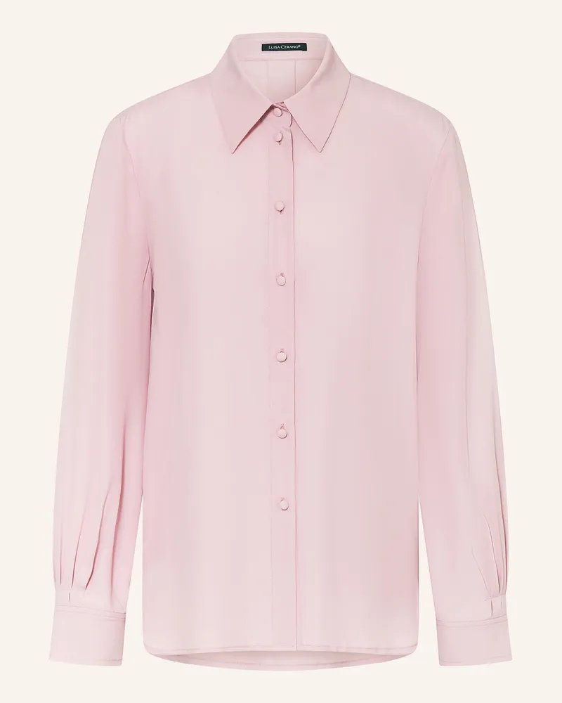 Luisa Cerano Hemdbluse mit Seide Rosa
