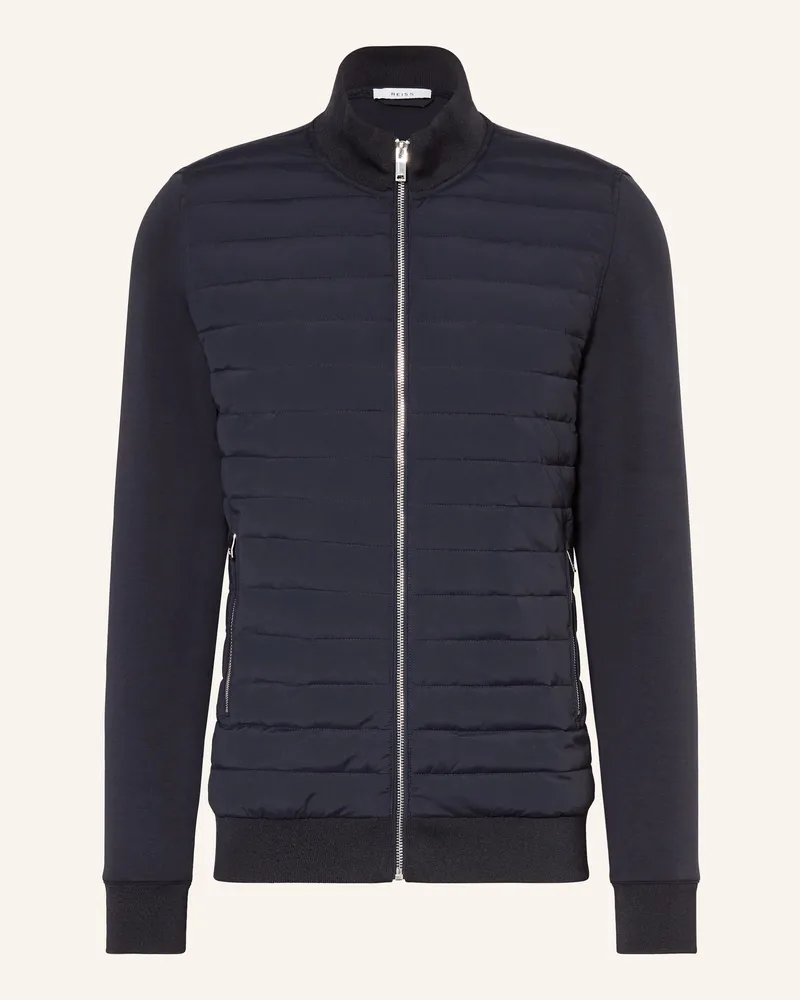 Reiss Steppjacke FREDDIE im Materialmix Dunkelblau