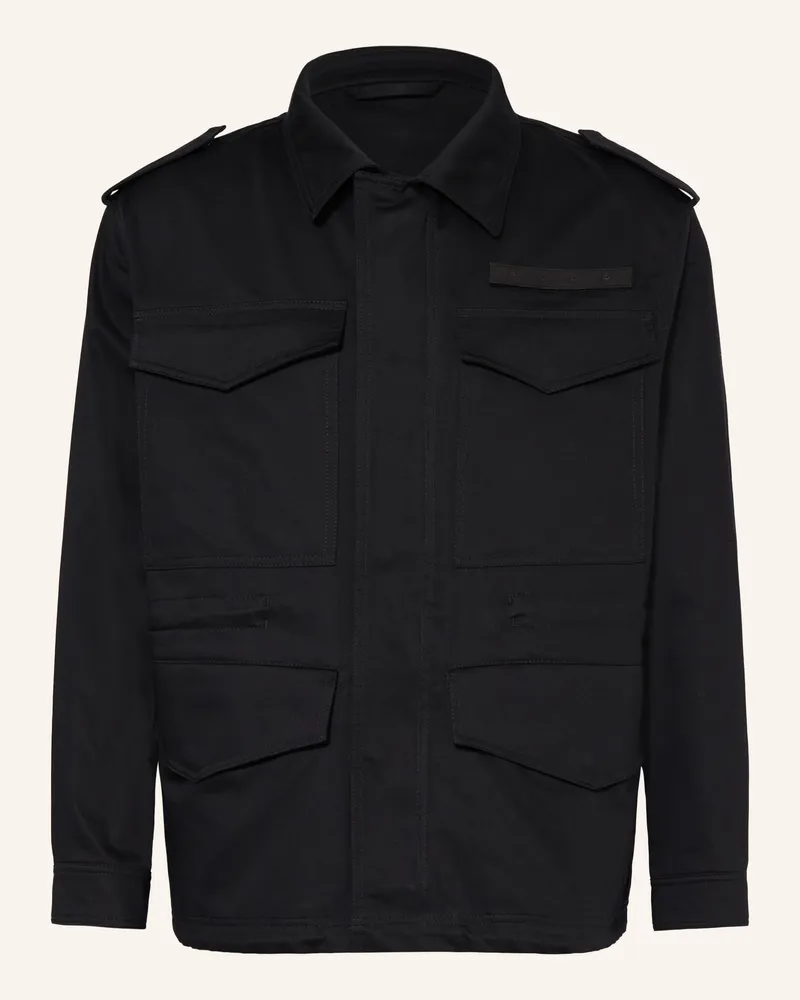 HUGO BOSS Overjacket Berkos schwarz Schwarz