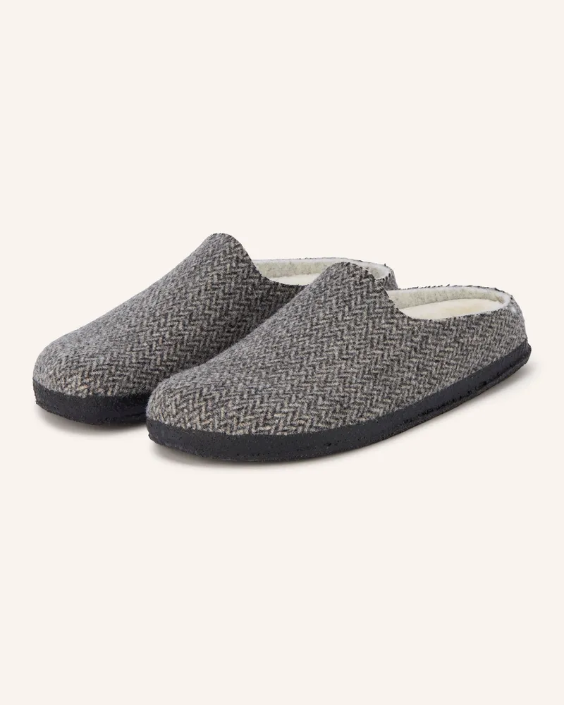 Birkenstock Hausschuhe Amsterdam grau Dunkelgrau