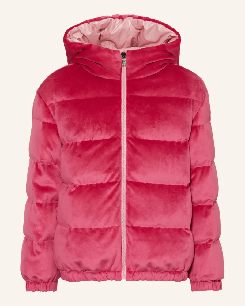 Moncler Daunenjacke DAOS aus Samt Pink
